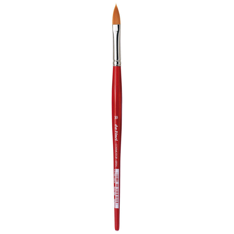 COSMOTOP-SPIN Silkpainting Brush, Synthetic, Watercolor, Oval-Pointed, Size 10
