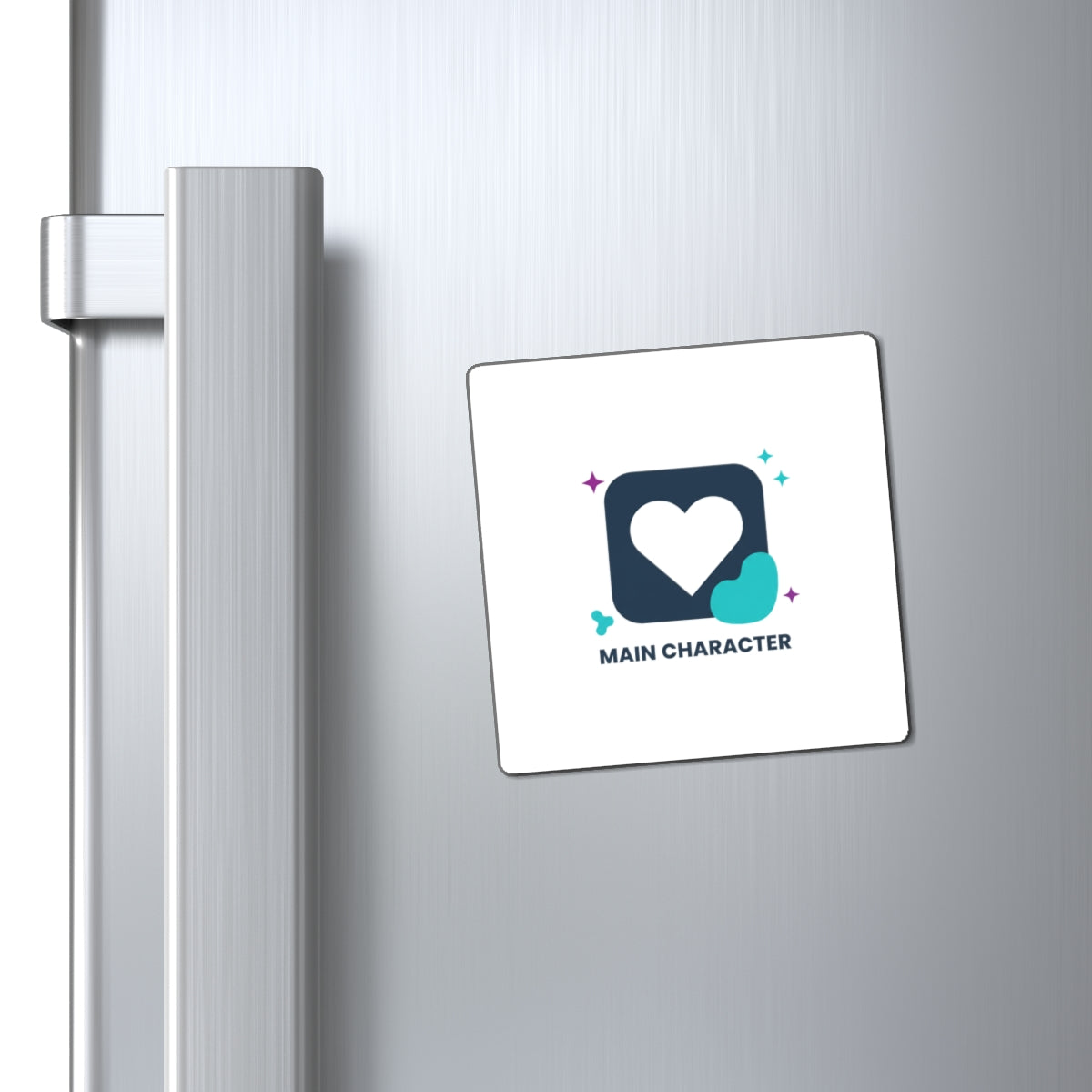 Negative Space Heart Magnet | Minimal Aesthetic Fridge Decor | Galentine’s & Valentine Gift for Gen Z | Y2K Clean Design