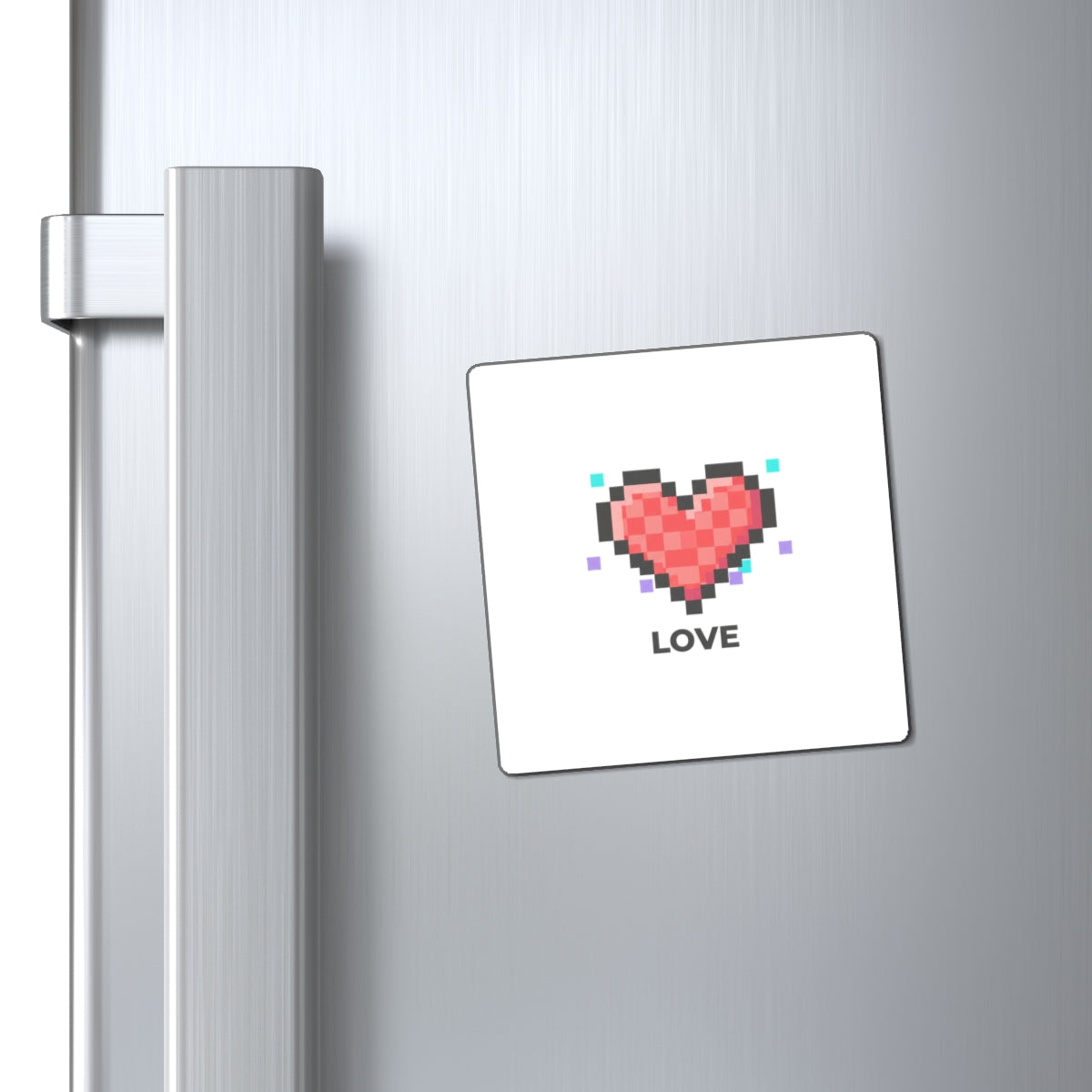 Pixel Heart Magnet | Retro Pixel Art Fridge Magnet for Decor | Valentine’s & Galentine’s Gift for Friends | Y2K Minimal