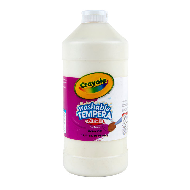 Artista II Washable Tempera Paint, 32 oz, White