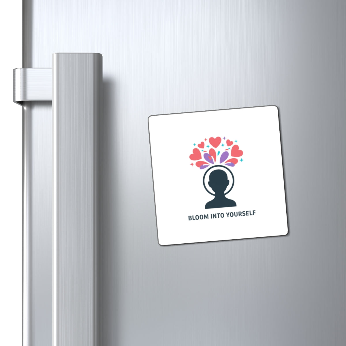 Blooming Self Pastel Gradient | Sublimation Magnets for Locker & Fridge | Galentine’s & Self-Love Gift | Y2K Aesthetic
