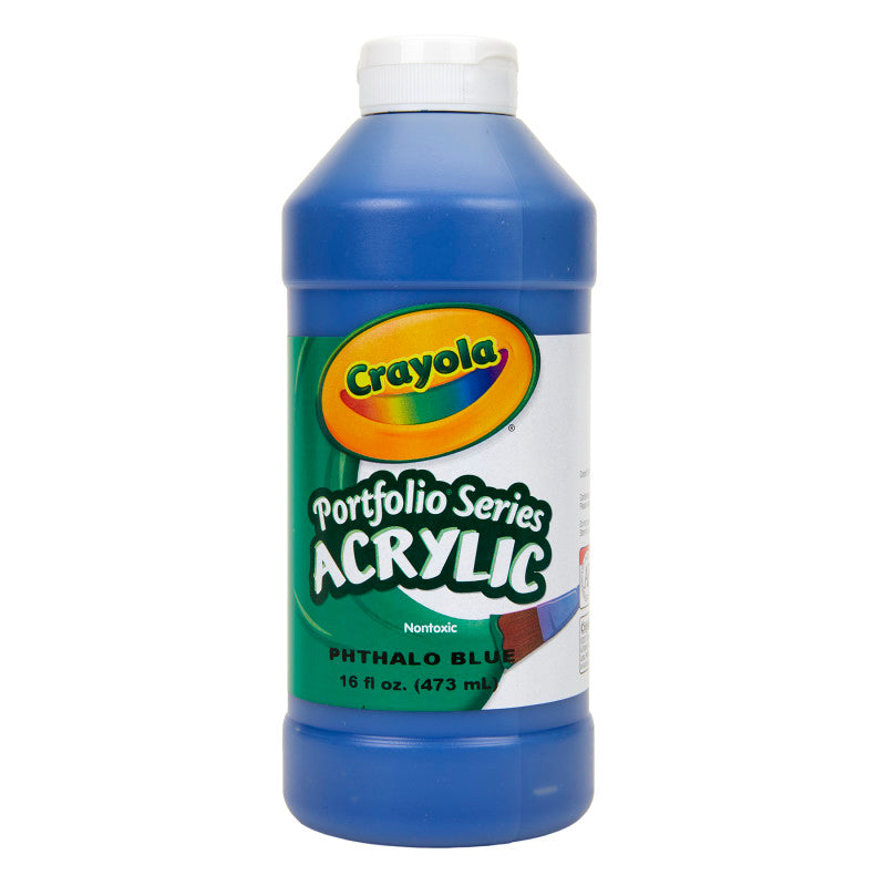 Portfolio Series Acrylic Paint, 16 oz., Phthalo Blue