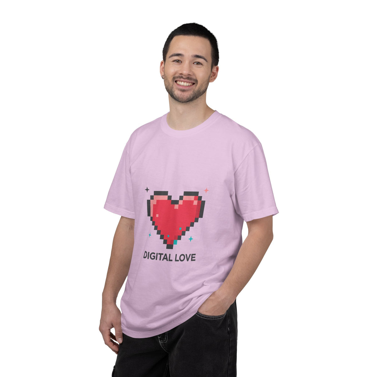 8-Bit Pixel Heart Retro | Unisex Garment-Dyed T-Shirt, Soft Cotton Tee | Valentine & Galentine Gift | Y2K Gamer Aesthetic