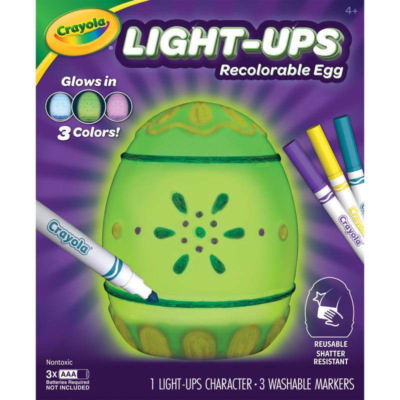 Light-Ups Recolorable Egg with Markers