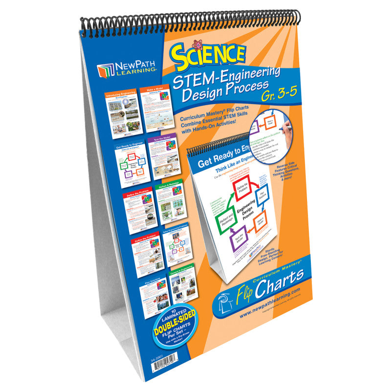 STEM Engineering Design Process Flip Chart Set, Grades 3-5