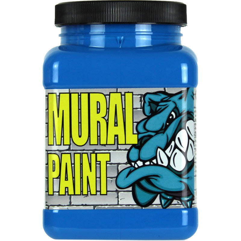 Mural Paint, Pint, Peacock (Cerulean Blue Hue)