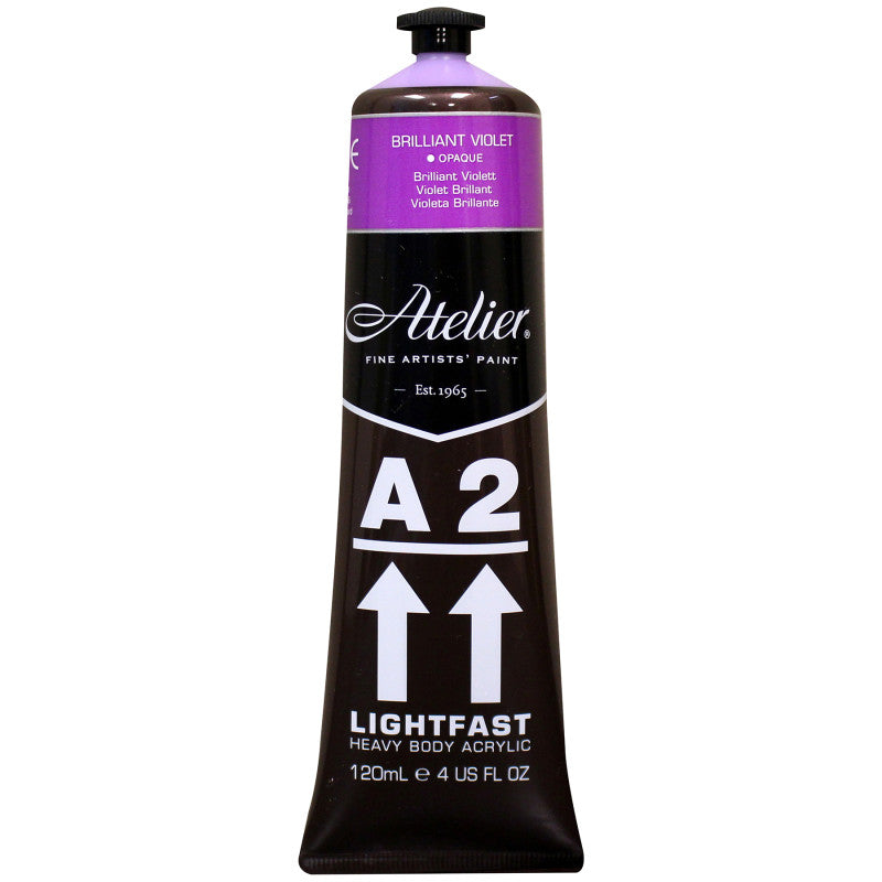 A2 Heavy Body Lightfast Artist Acrylic, 4 oz., Brilliant Violet