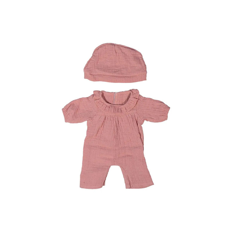 Pink Pajamas with Hat, 15"