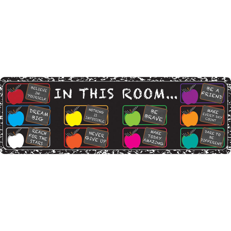 The Original Fun Mat™, Mat Runner, 15.5" x 47", In this Room Positive Sayings