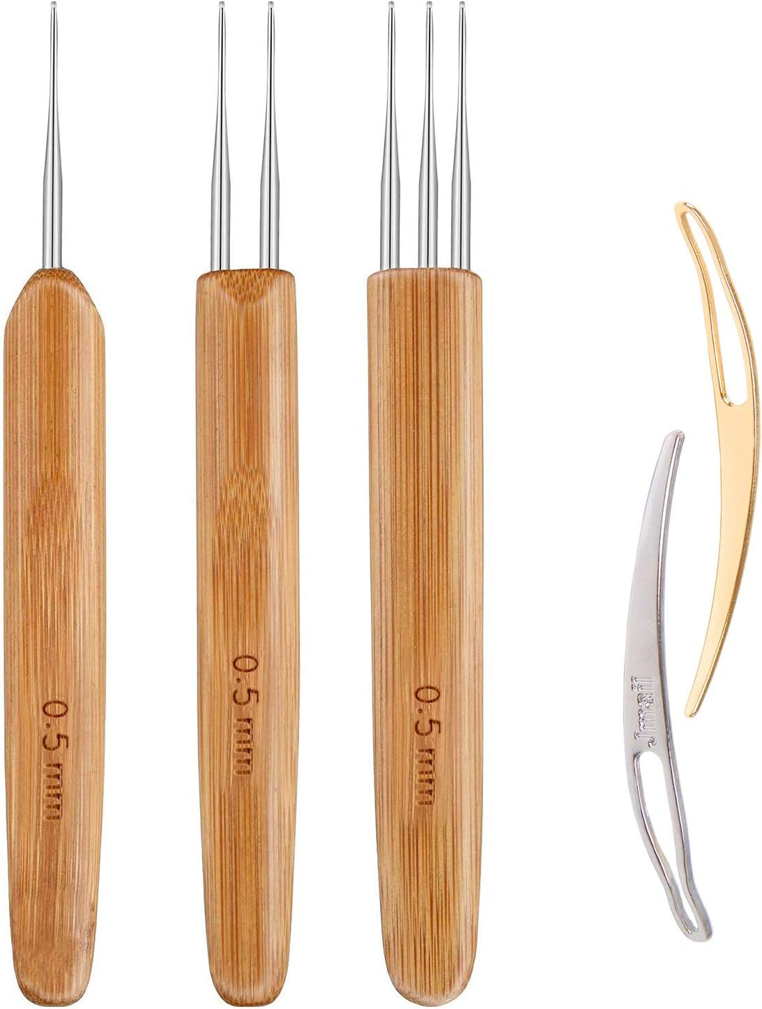 Dreadlock Crochet Hook Tool,Braid Hair Dreadlocks Needle Weaving Crochet for Braid Craft (0.75Mm)