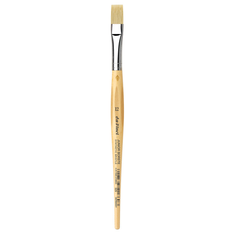 JUNIOR BORSTE Synthetic Student Brush, Synthetic, Tempera, Flat, Series 329, Size 12