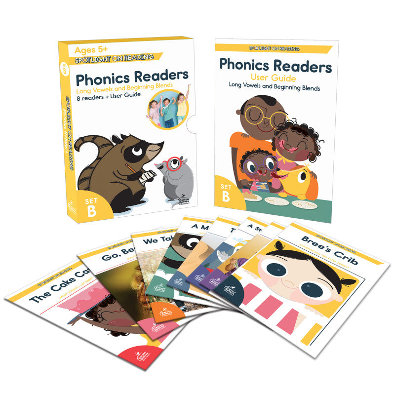 Spotlight on Reading Phonics Readers, Set B, 8 Books