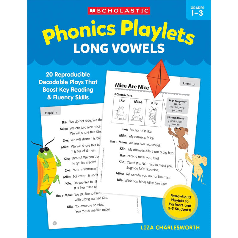 Phonics Playlets: Long Vowels Activity Book