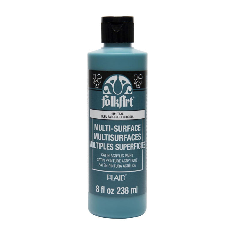 Acrylic Paint Multi-Surface Satin, 8oz., Teal