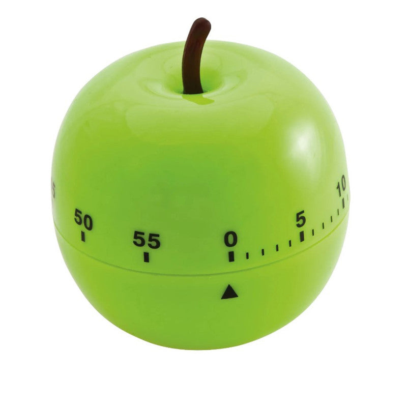 Apple-Shaped Timer, 0-60 Minutes, Green