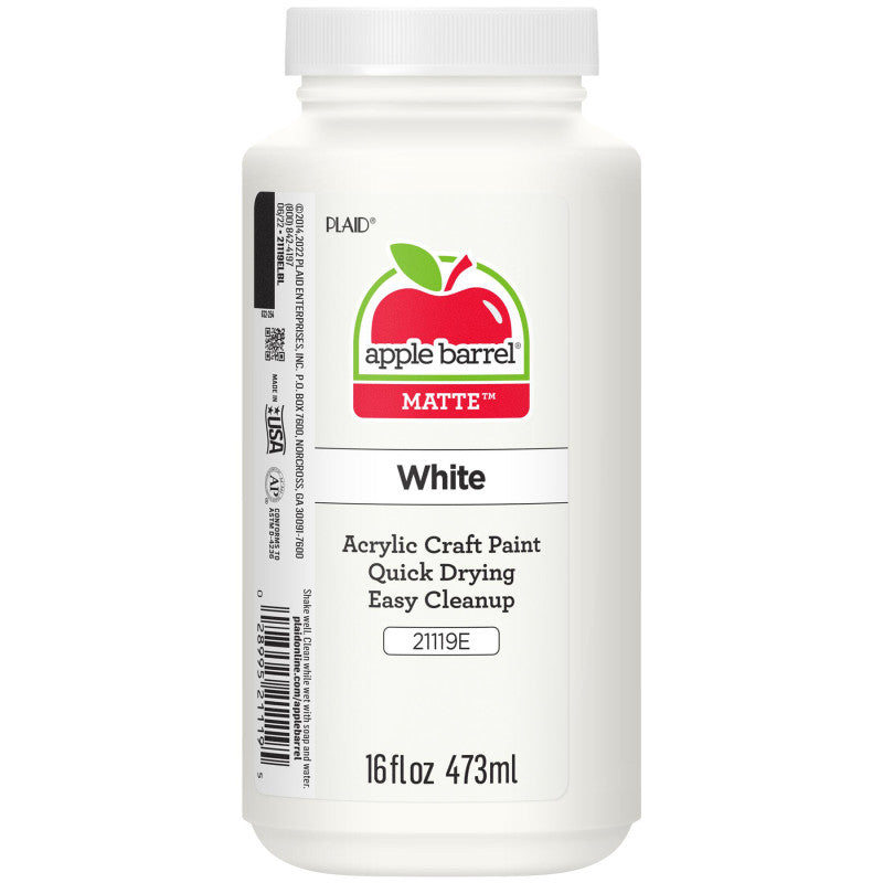 Acrylic Paint Matte, 16oz., White
