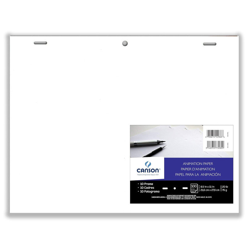 Artist Series Acme Punched Animation 10 Frame Sheet Bulk Pack, 100 Sheet, 8.5x11 inch, 1 Count