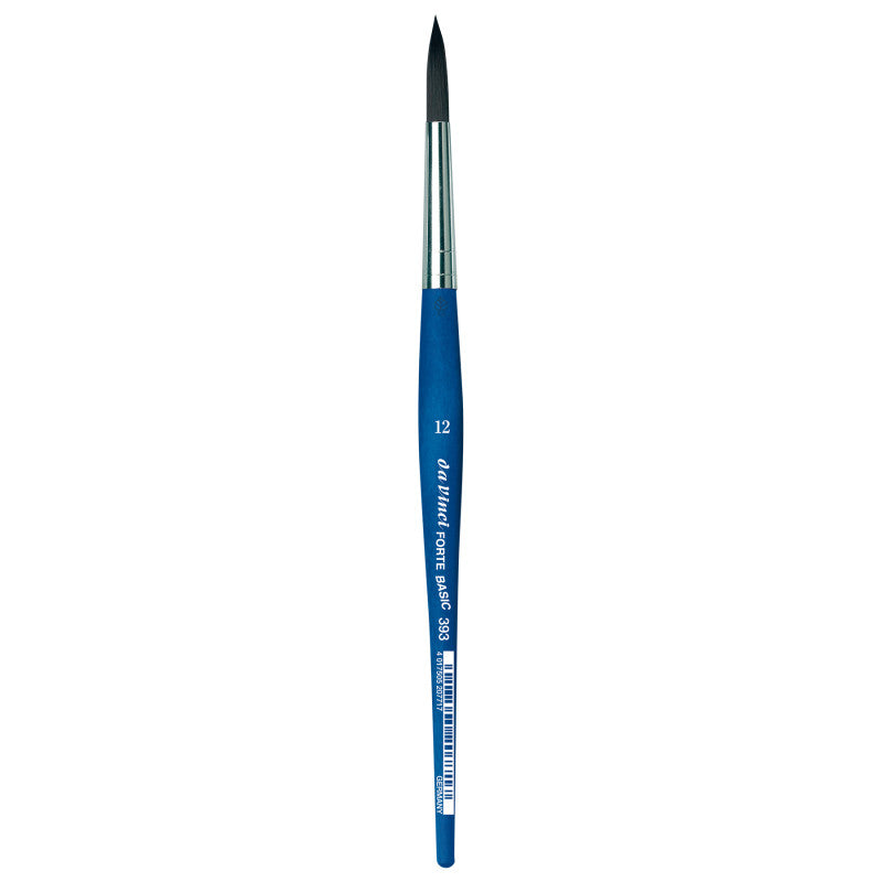 FORTE BASIC Student Brush, Synthetic, Acrylic, Round, Series 393, Size 12