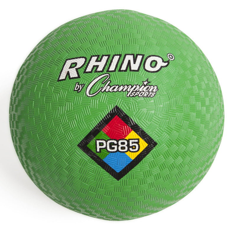 Rhino Playground Balls, 8-1/2"D, Two Ply, Nylon Wound, Green