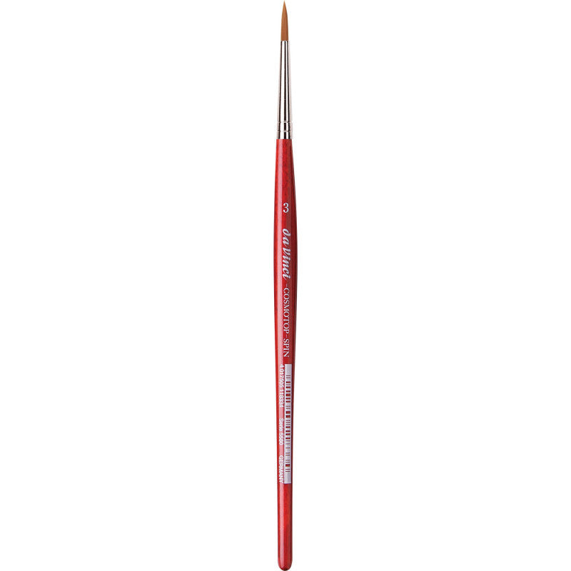 COSMOTOP-SPIN Silkpainting Brush, Synthetic, Watercolor, Round, Size 3