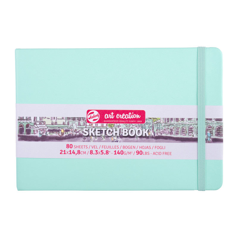 Sketchbook, 80 Sheets, 90lbs, Fresh Mint Cover, 8.3" x 5.8" (A5)
