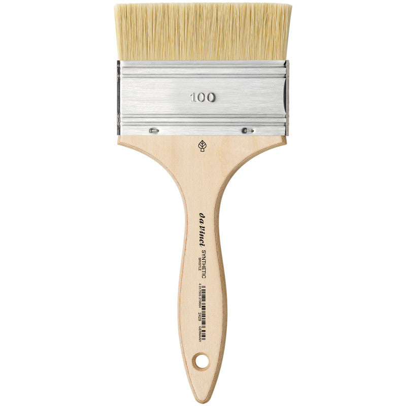 SYNTHETIC Mottler Brush, Natural Hog, Acrylic & Oil, Flat, Series 2429, Size 100