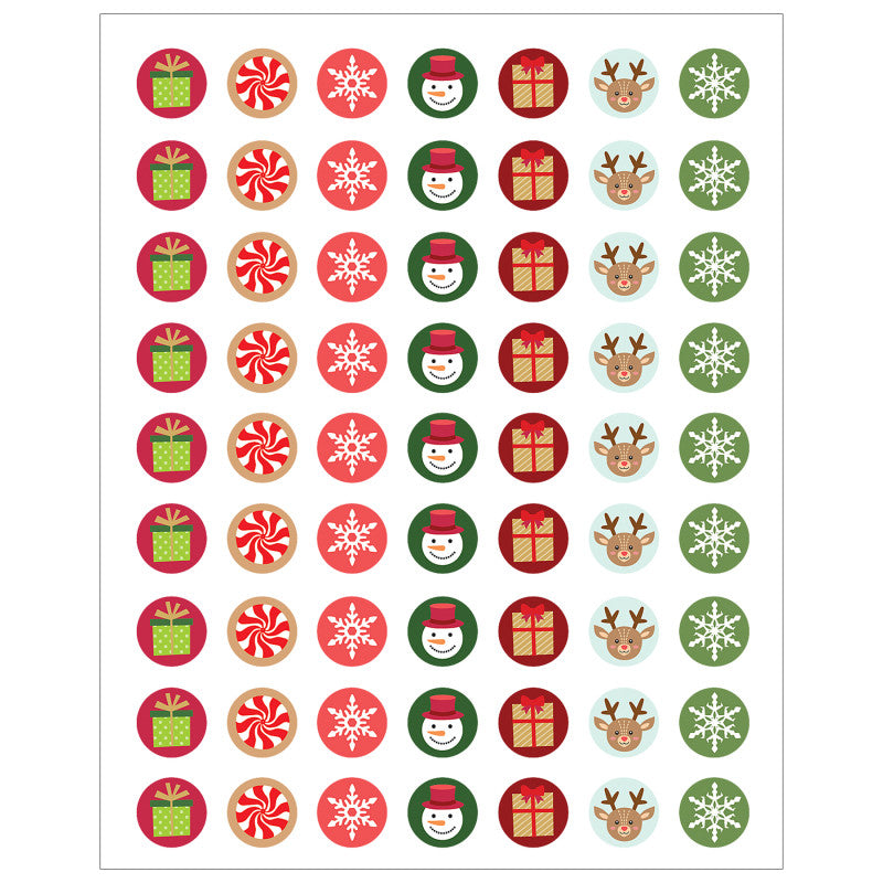 Winter Holiday Mini Stickers, Pack of 378