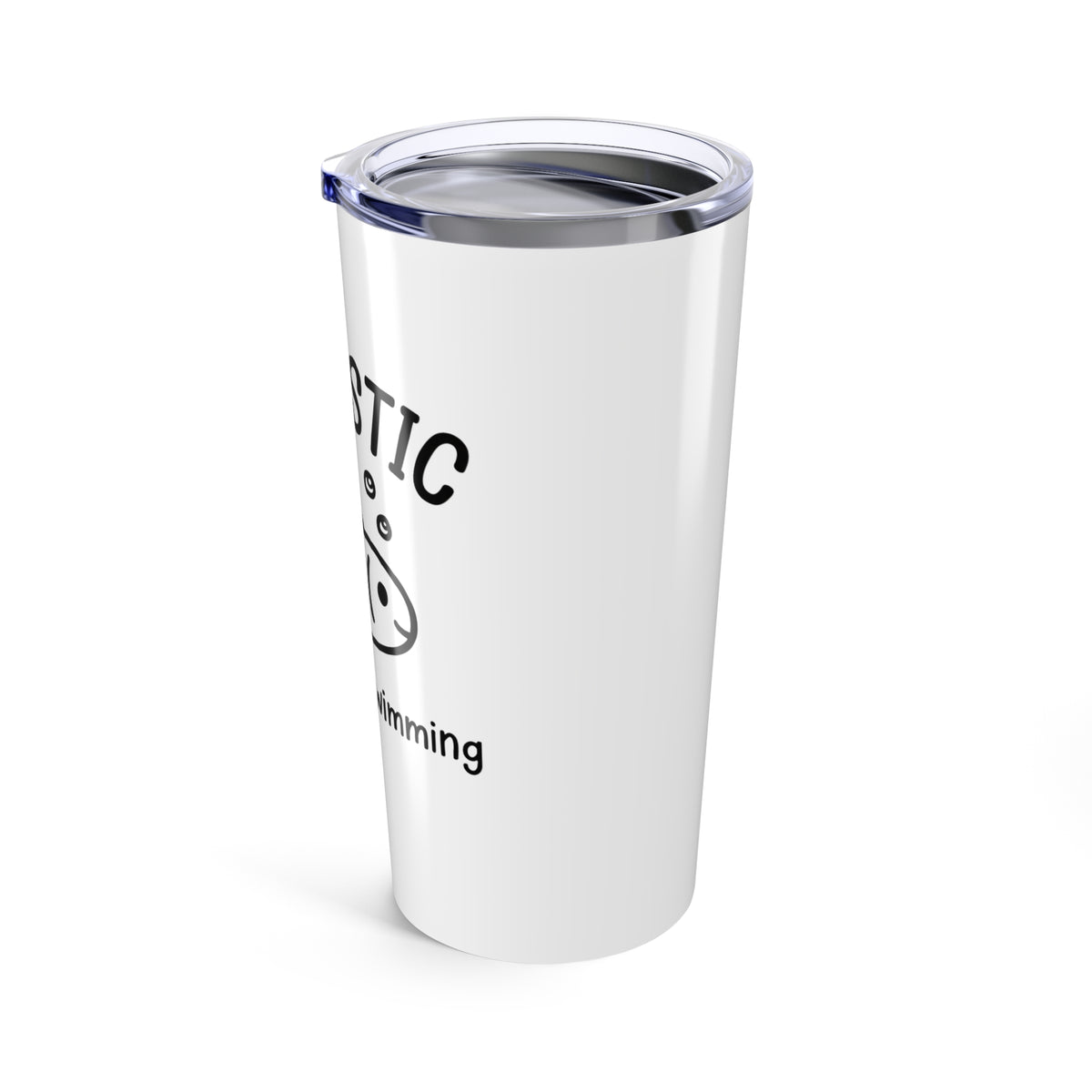 You're Fin-tastic Shark | 20oz Stainless Steel Sublimation Tumbler | Family & Friend Gift | Chicken Scratch Irony Doodle