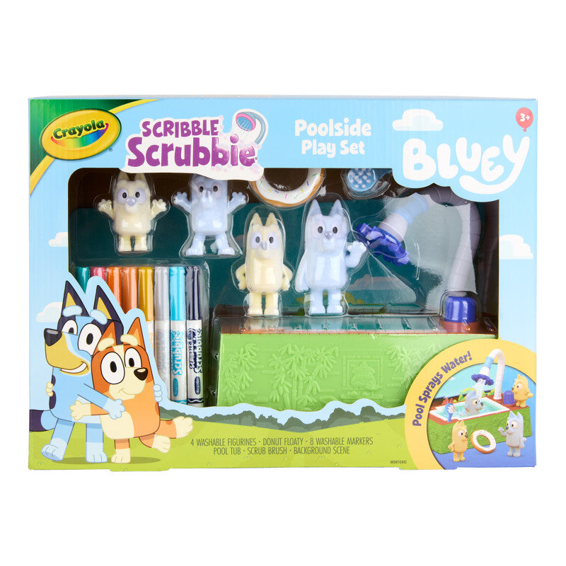 Scribble Scrubbie Bluey Poolside Playset
