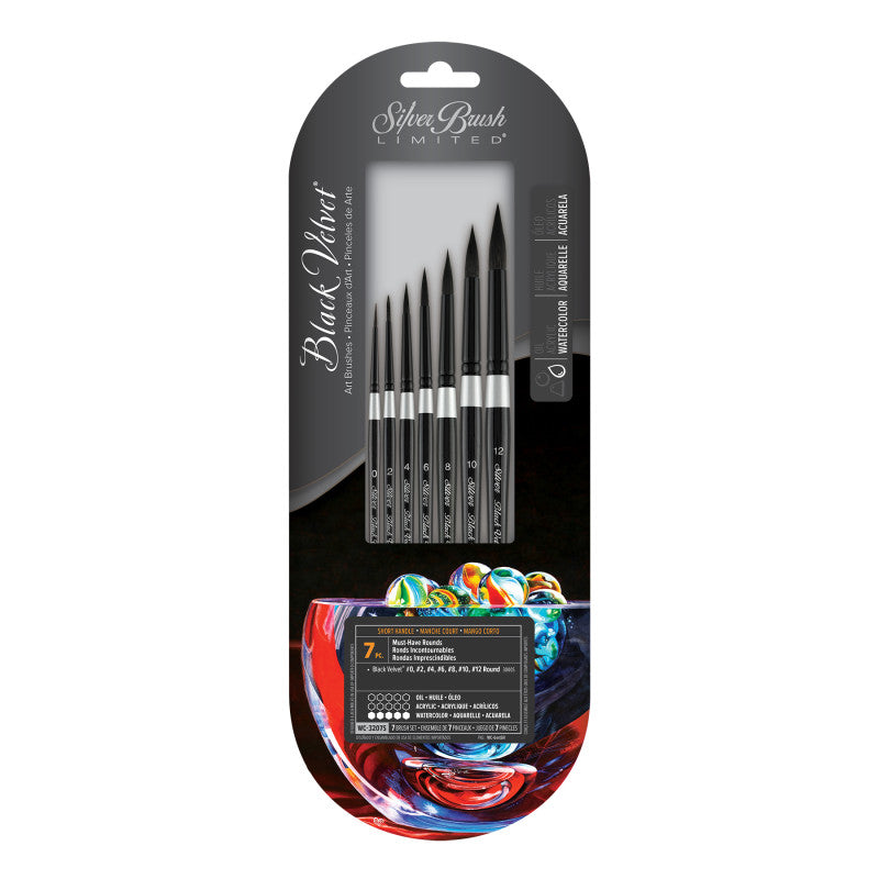 Black Velvet® 7-Piece Must Have Rounds W/C Brush Set