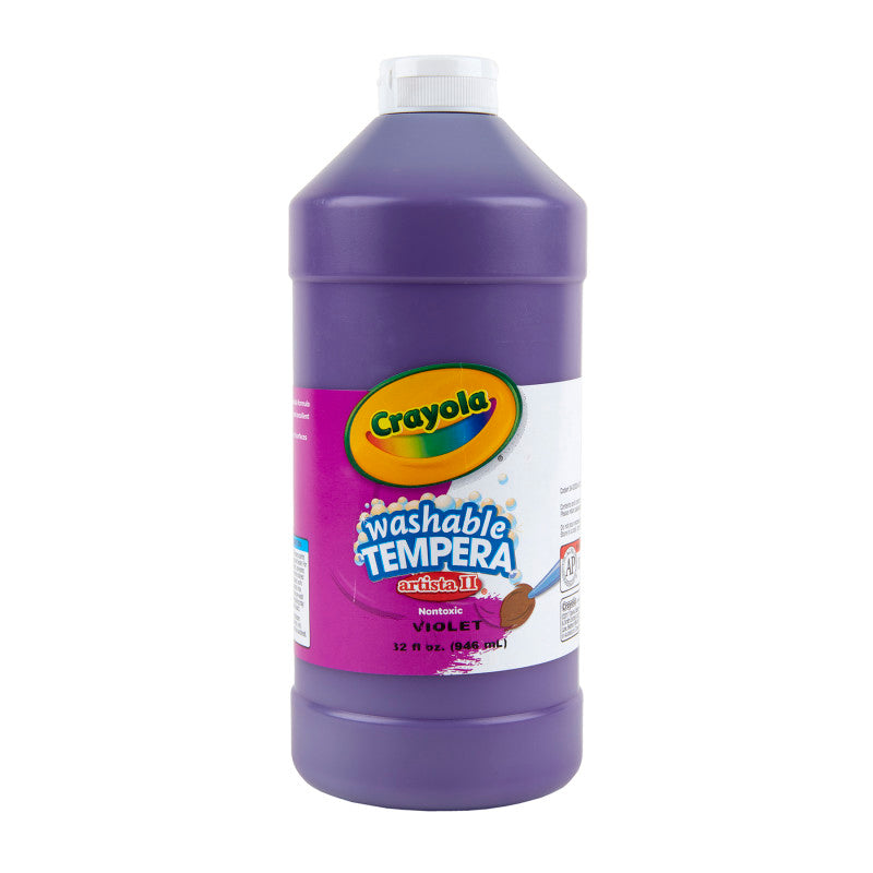 Artista II Washable Tempera Paint, 32 oz, Violet