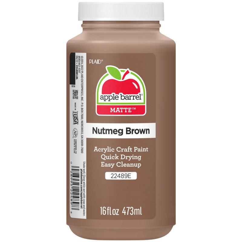 Acrylic Paint Matte, 16oz., Nutmeg Brown