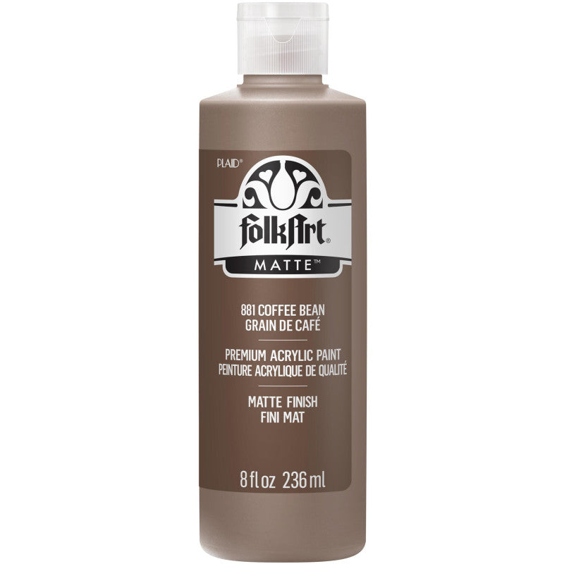 Acrylic Paint Matte, 8oz., Coffee Bean