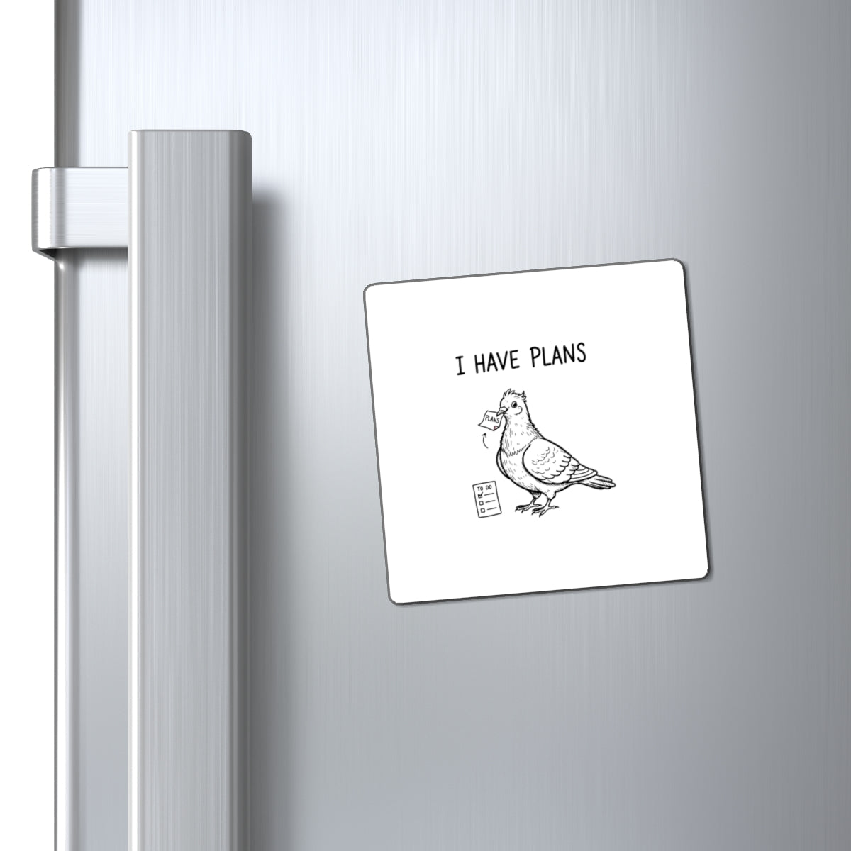 Magnets, Pigeon With Plans, Family Gift, Collector Item