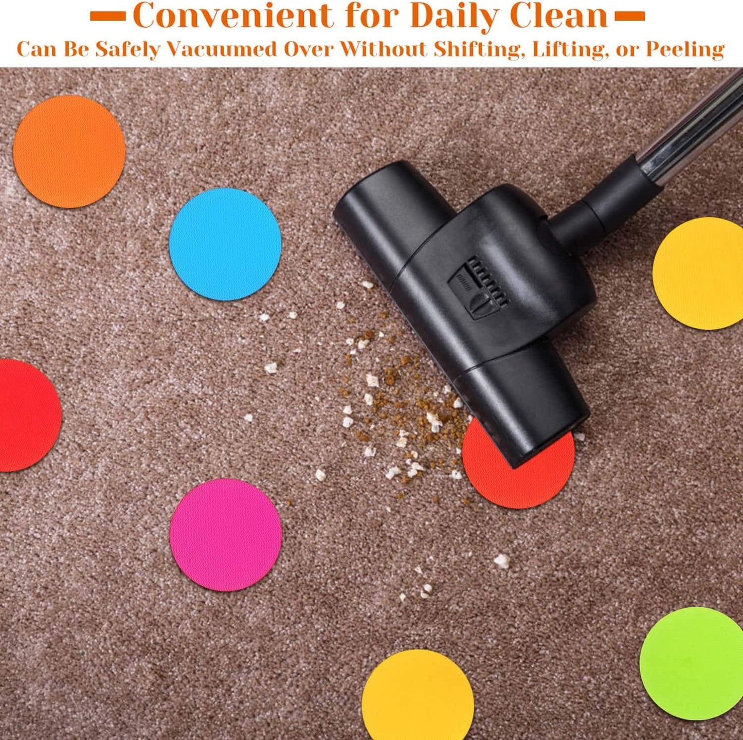 90 Pcs Carpet Markers Floor Dots, Carpet Dots for Classroom Carpet Markers for Teacher Supplies Elementary School Kindergarten Daycare Classroom Decoration