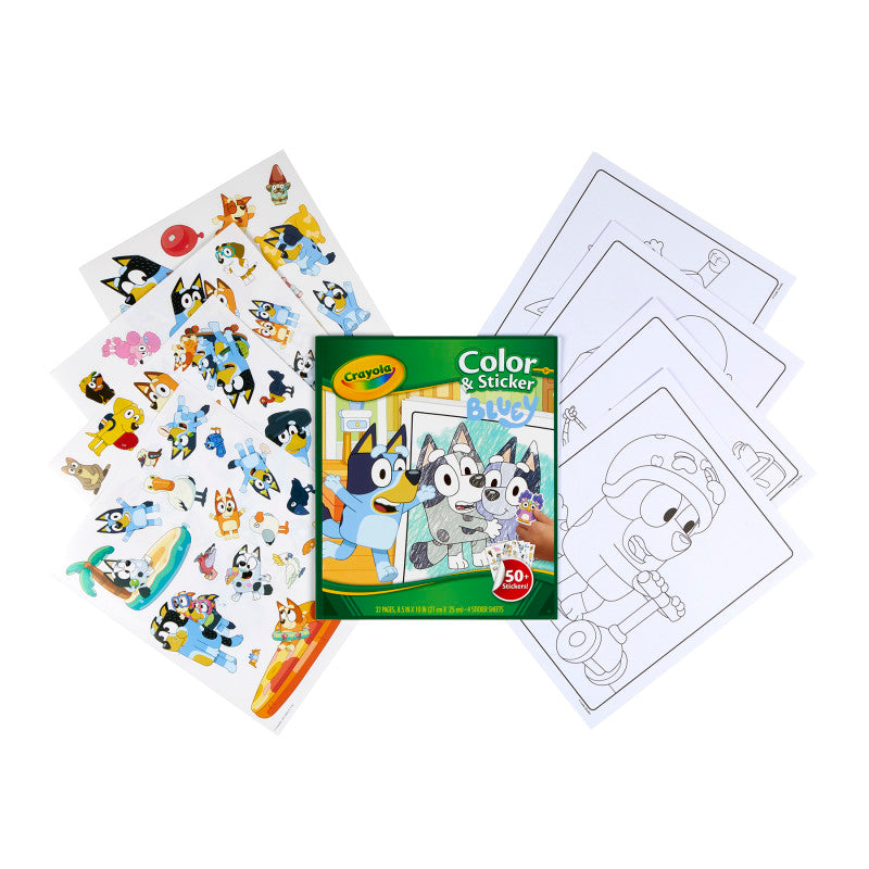 Color & Sticker Book, Bluey