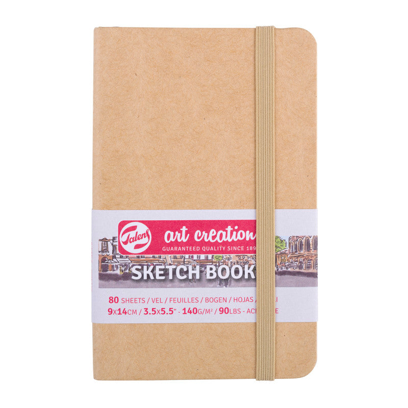 Sketchbook, 80 Sheets, 90lbs, Kraft Cover, 3.5" x 5.5"