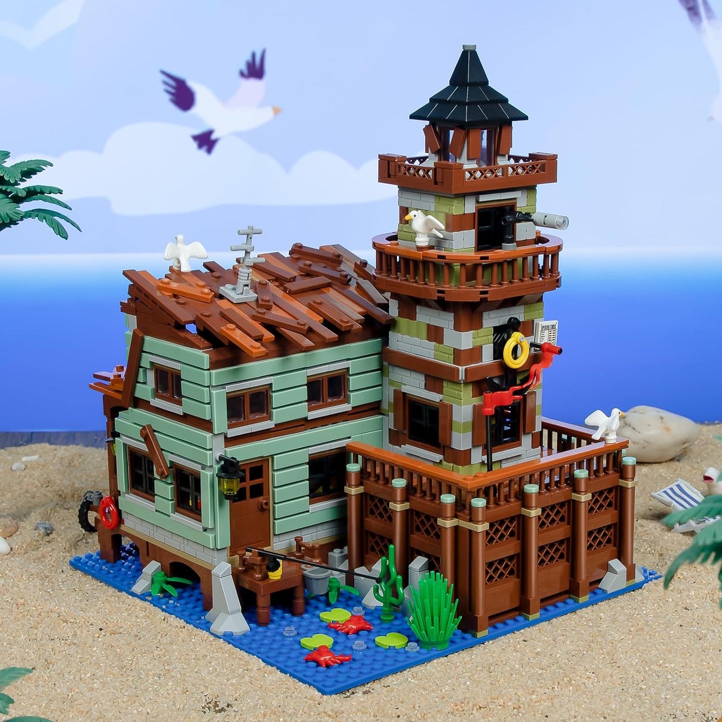 Idea Tree House Bricks Model Toys Set, Forest House Building Blocks Street View Sets, for Adults Ages 14+ Tree House Display 4761 Pcs(Not Compatible with Lego Set )