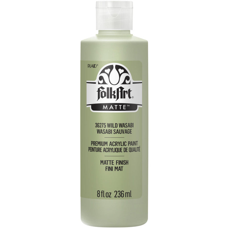 Acrylic Paint Matte, 8oz., Wild Wasabi