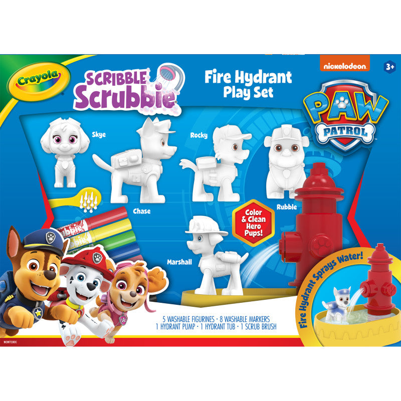 Scribble Scrubbie Paw Patrol Fire Hydrant Playset
