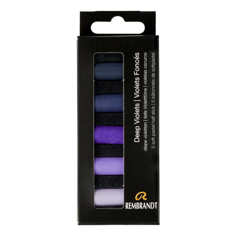 Soft Pastels Micro Sets, 5 Half Sticks, Deep Violets
