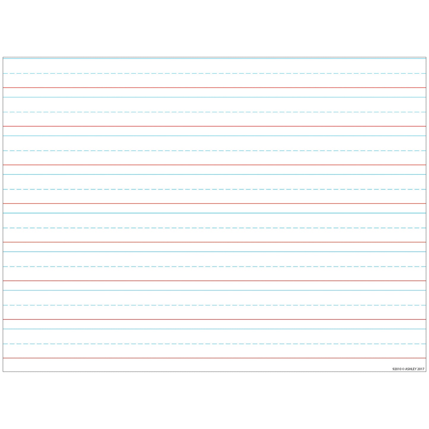 Smart Poly™ Handwriting Chart Tablet Lined 3/4", Dry-Erase Surface, 17" x 22"