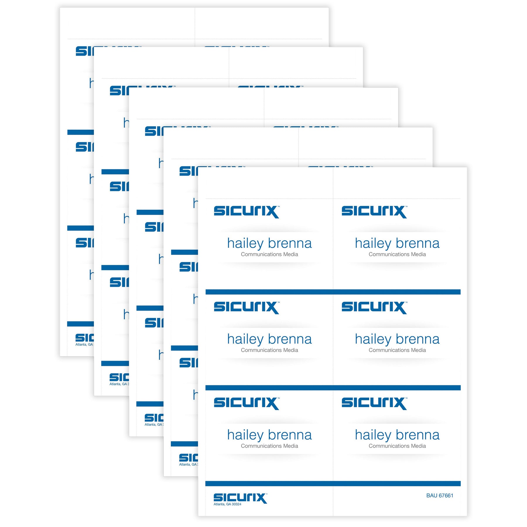 Printable Badge Inserts, 4" x 3", 60 Per Pack, 5 Packs – Loomini