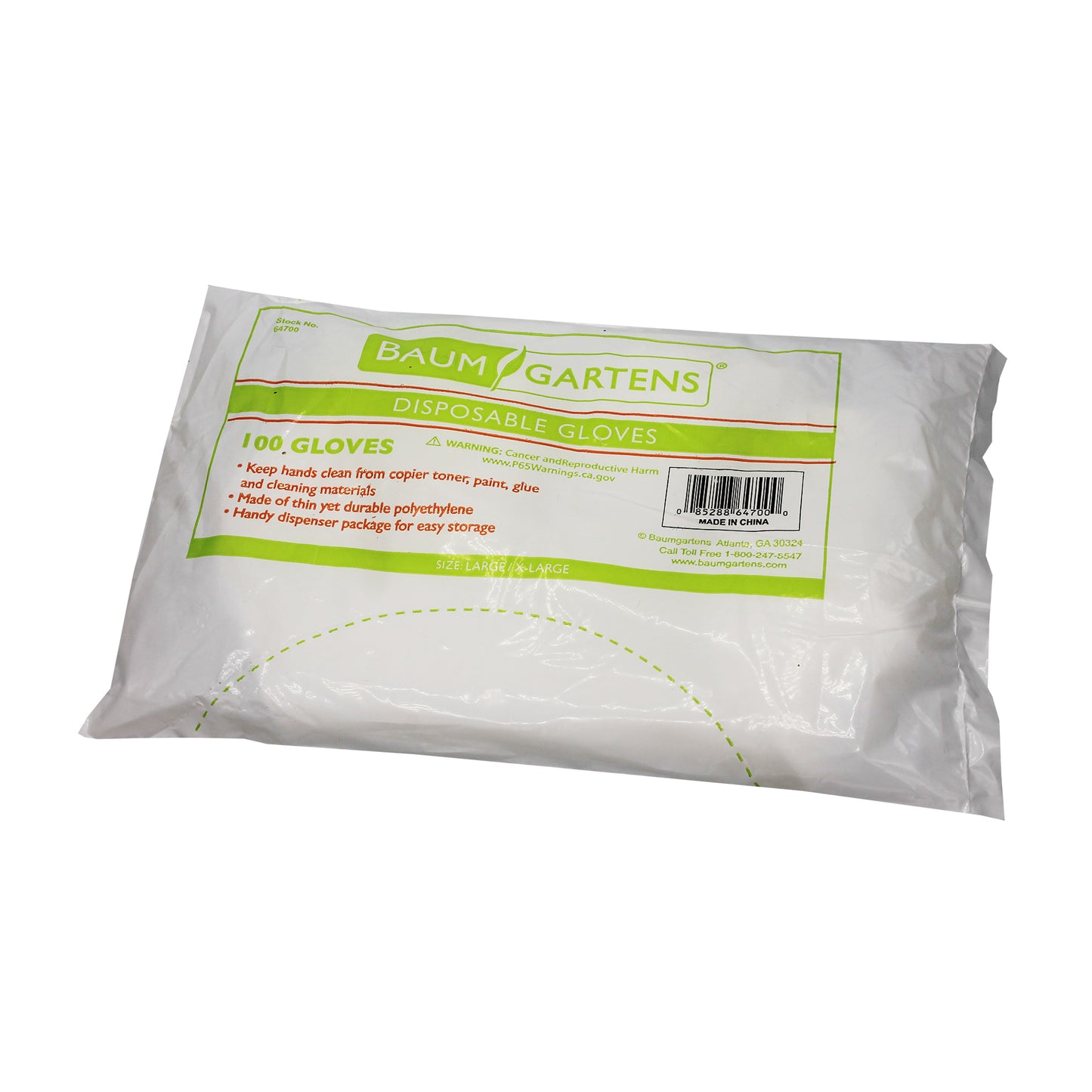 Disposable Gloves, X-Large, Pack of 100