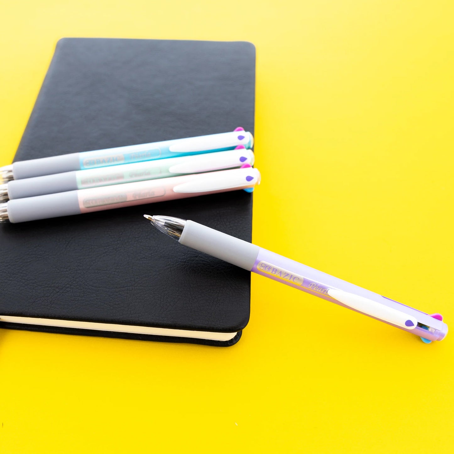 4 Fashion Color Pen W/cushion Grip