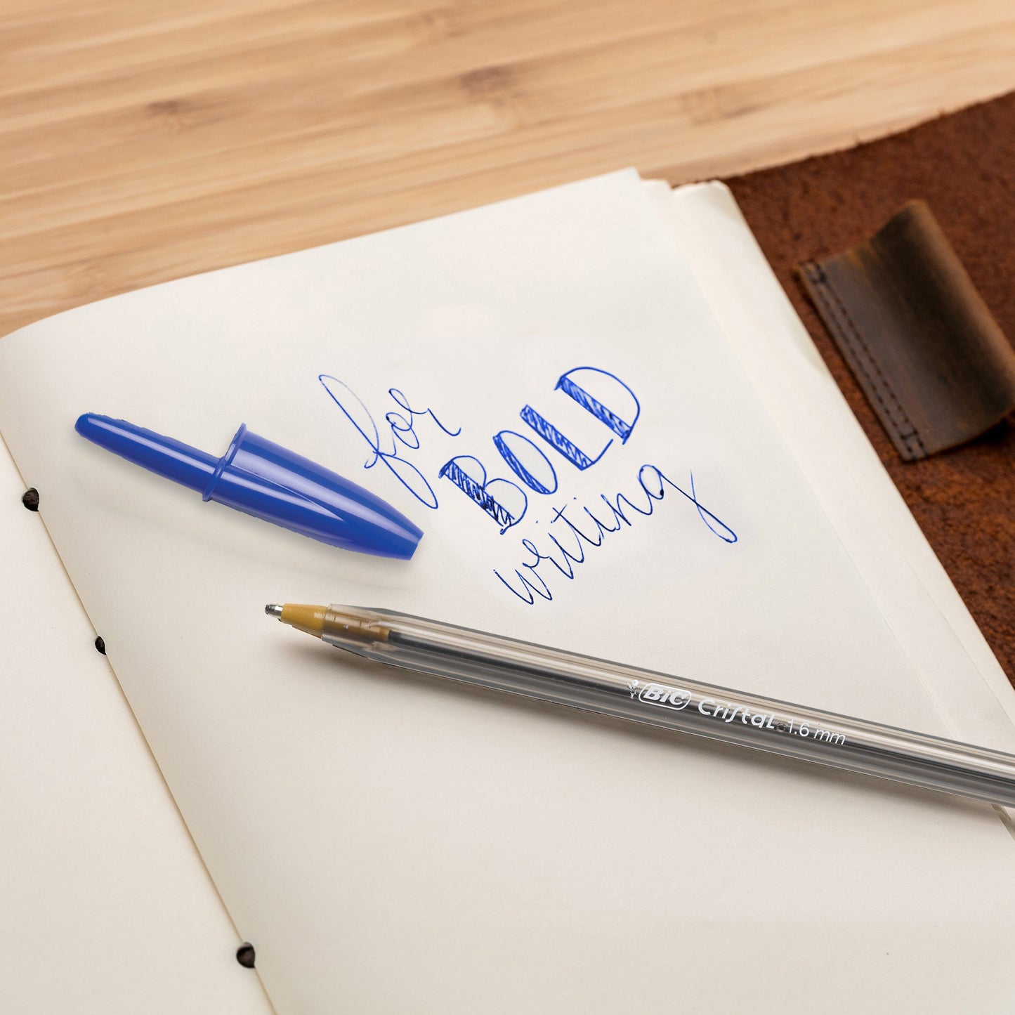 Cristal® Xtra Bold Fashion Ballpoint Pen, Medium Point (1.6mm), Assorted Colors, 24-Count