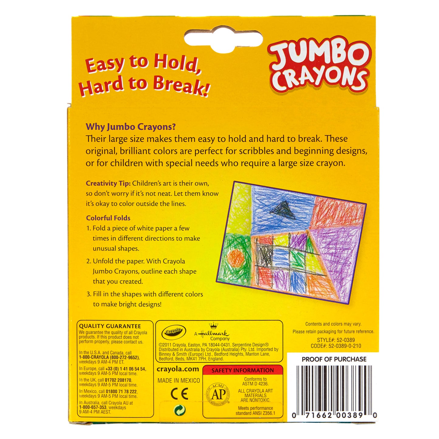 Jumbo Crayons, 8 8 Count