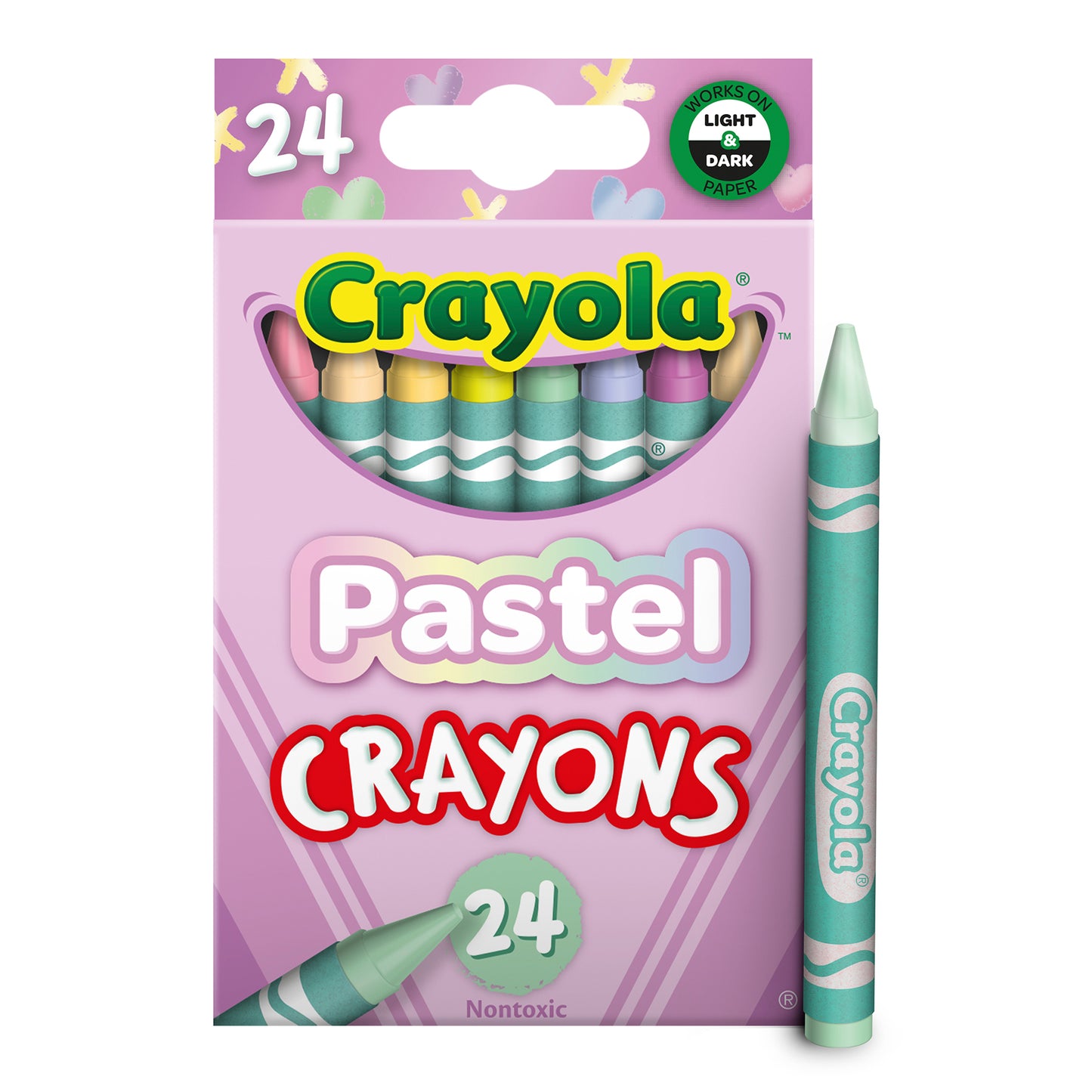 Pastel Crayons, 24 Colors Per Pack, 6 Packs
