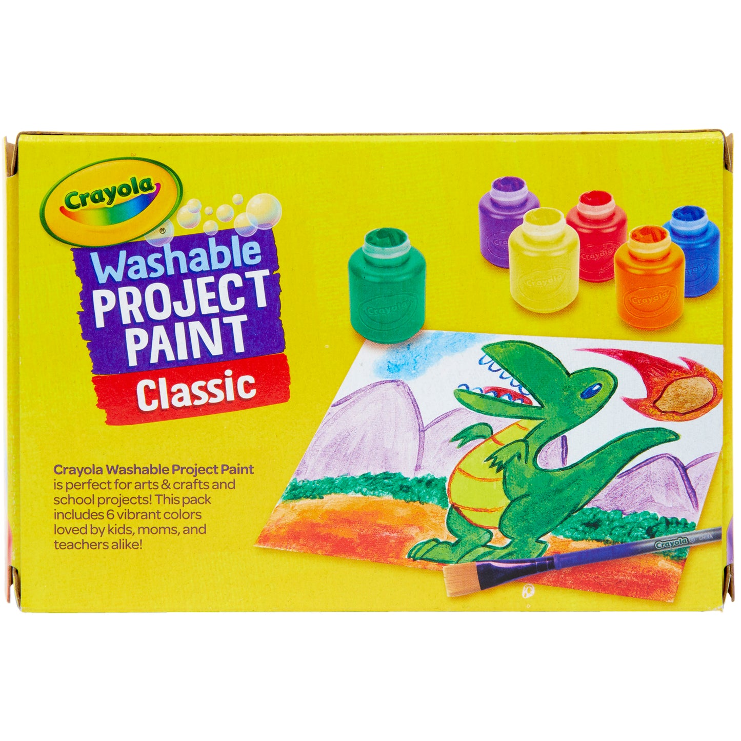 Washable Project Paint, Classic Colors, 2 Ounce Bottles, 6 Count