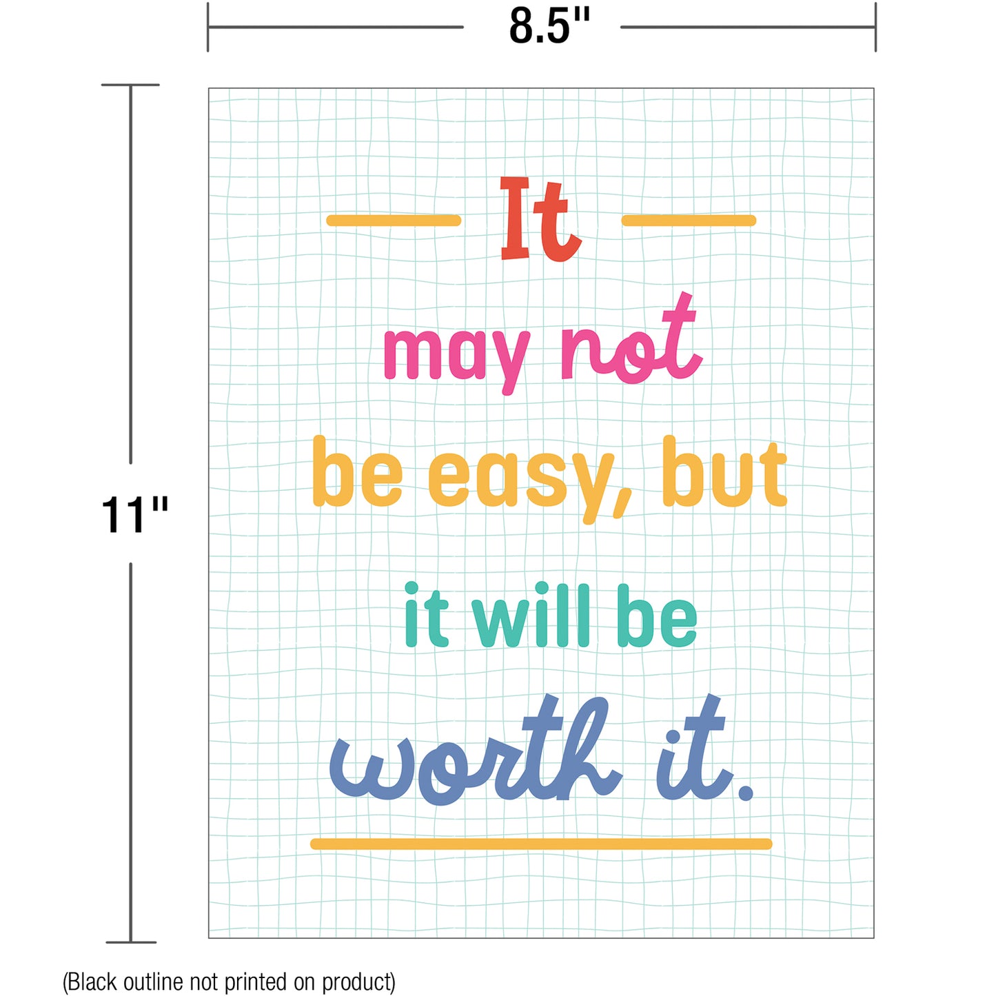 Mini Posters: Growth Mindset Quotes Poster Set, 12 Pieces